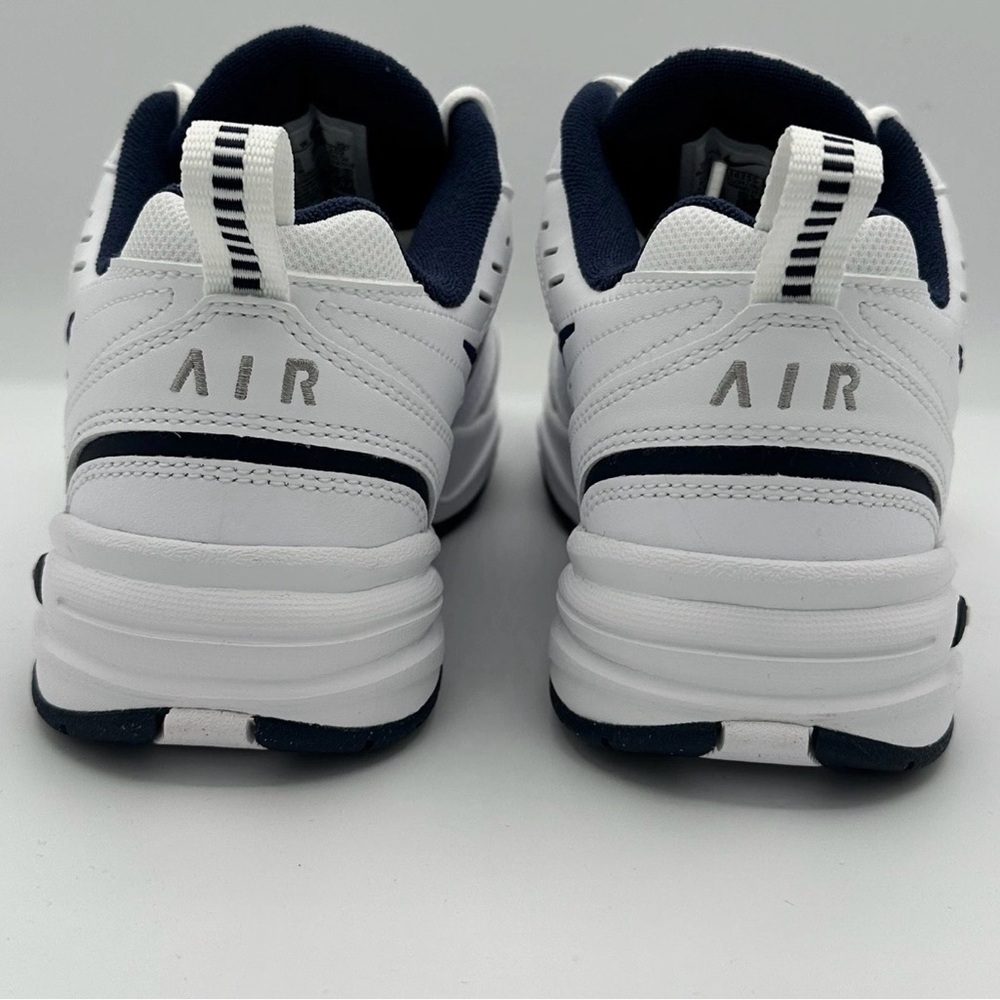 Nike Air Monarch IV 4E White Navy Men's Size 11.5 Wide Shoe 4E 416355-102 New - Picture 3 of 4